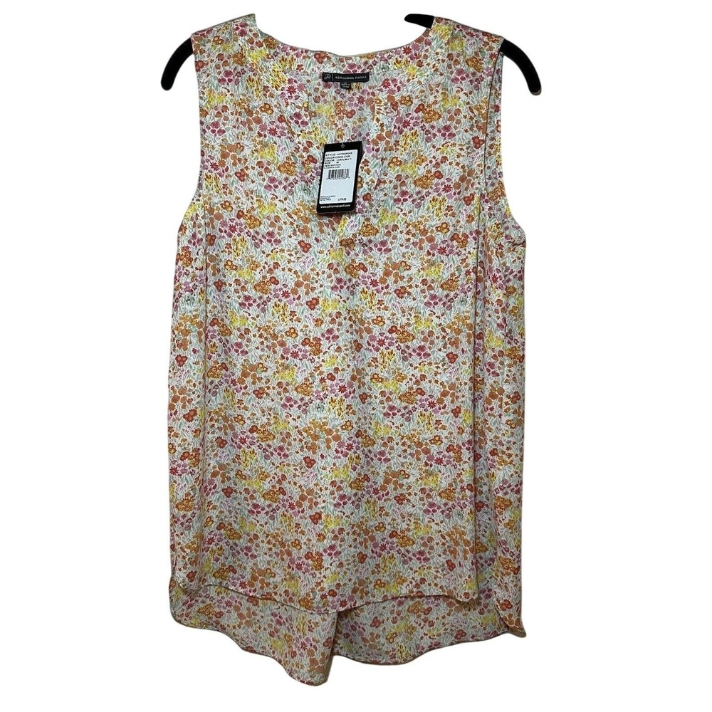Adrianna Papell *NEW* Women's MEDIUM Floral‎ Sleeveless Fairy Tank